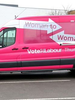 Labour, Woman to Woman bus